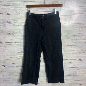 Oak + Fort Black Cropped Pant size small
